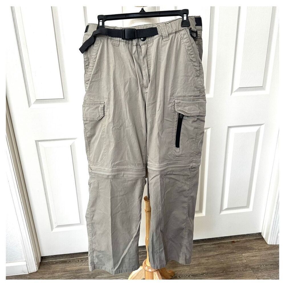 BC clothing tan mens convertible cargo pants